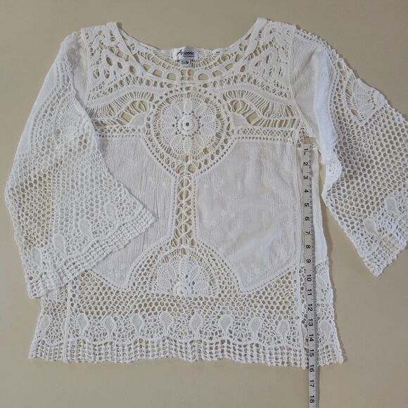 Arianna by Howard's White Cotton Boho Tunic - Picture 5 of 10